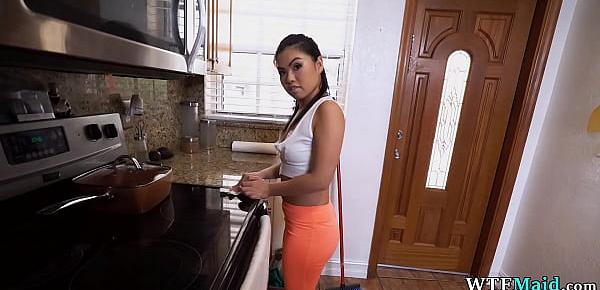  Sexy new Asian Cleaning Lady